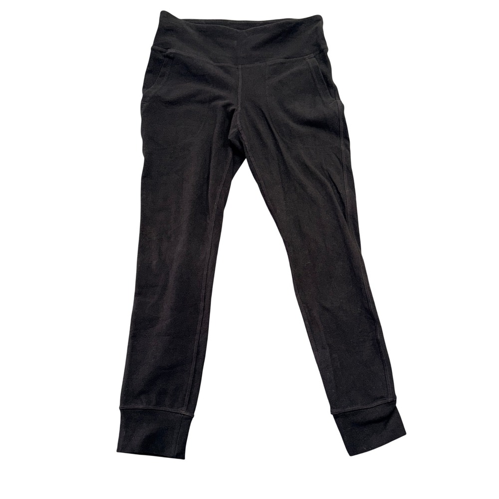 Champion Everyday Cotton Knit Joggers Women's Size Medium Black Activewear Pants